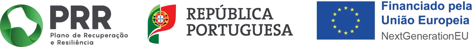 PRR Plano de Recuperação e Resiliência, República Portuguesa, Financiado pela União Europeia NextGenerationEU